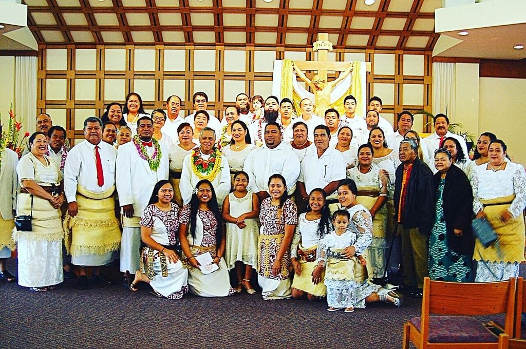 the 8:45 mass on Sunday, July 16, 2017. He will be joined by the Tonga Choir from St.