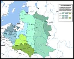 9. Territorial growth under Catherine a. Annexed Polish territory through three Partitions of Poland: 1772, 1793, 1795 -- Poland s Diet was weak due to the Liberum veto b.