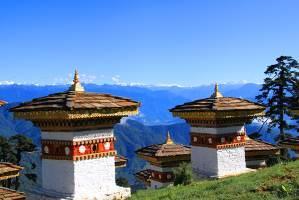 Well before reaching Punakha stop en route and hike about 30 minutes to the Chimi Lhakhang on a small hilltop.
