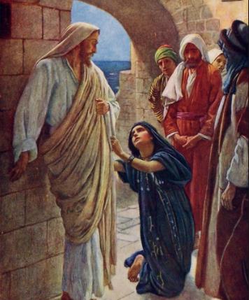 Page 4 of 7 Jesus does not listen to the disciples request to send her away, but he answers the disciples (not the woman). And, Jesus cannot allow himself to be distracted.