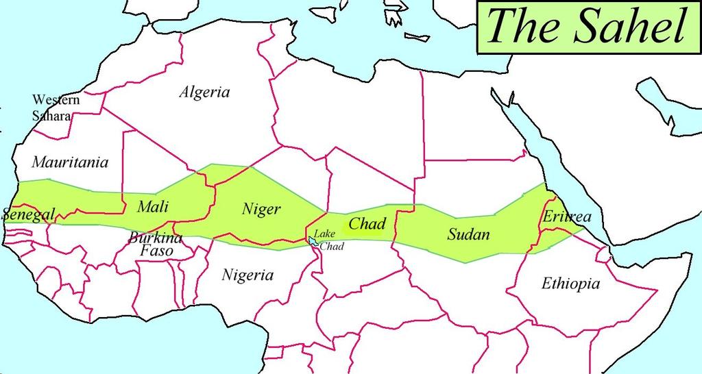 Figure 2 Map of the Sahel