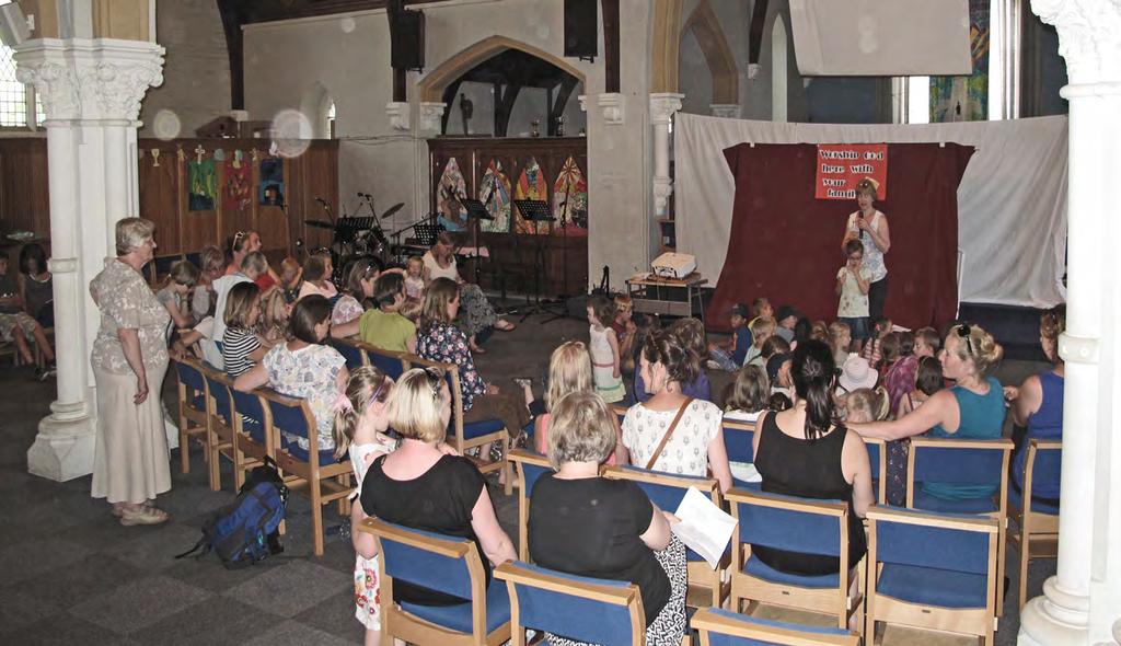 Messy Church takes place on the fourth Sunday of every month from 3.30 pm to 5 pm. This is a fun and active service for children of Primary School age and their parents.