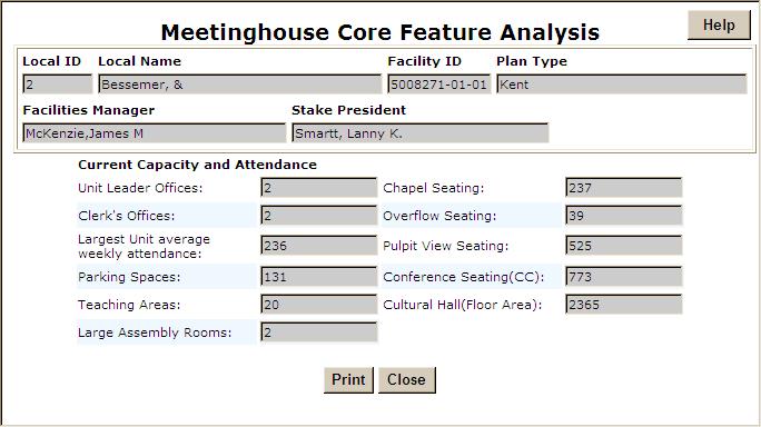 See the Entering Meetinghouse Adequacy Information section in this document for steps to opening this screen in FMAT.