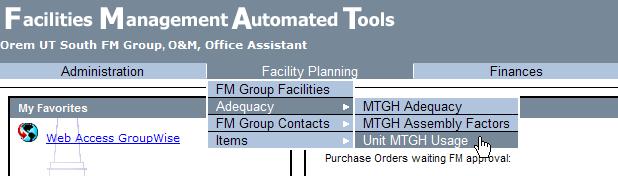 Addendum Instructions are provided on performing the following functions in FMAT: Entering Meeting Usage in FMAT Viewing Meetinghouse Adequacy Detail Report Viewing Meetinghouse Adequacy Summary