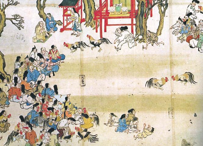 Figure 3. Nenchūgyōji emaki, Sumiyoshi version, scroll III, section 1. 17th c., Edo period. Handscroll, ink and colors on paper. H 45.3 cm, W 693.9 cm. From Komatsu, Nenchūgyōji emaki, p. 17. Private collection.