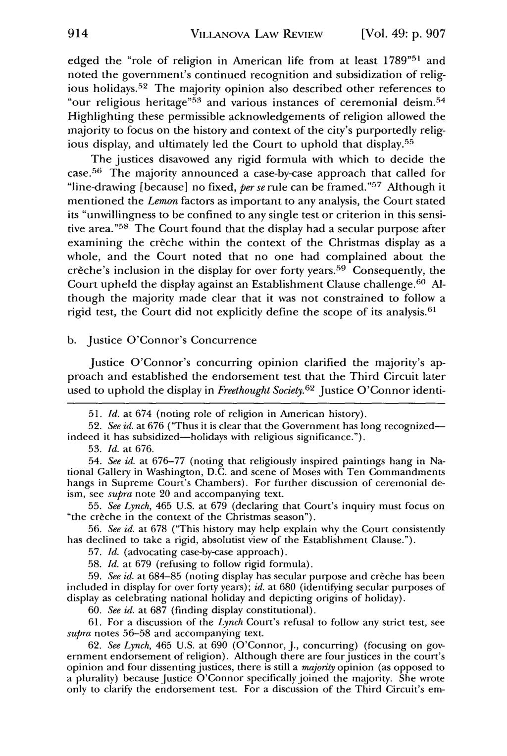 Villanova Law Review, Vol. 49, Iss. 5 [2004], Art. 2 914 VILANOVA LAW REVIEW [Vol. 49: p.