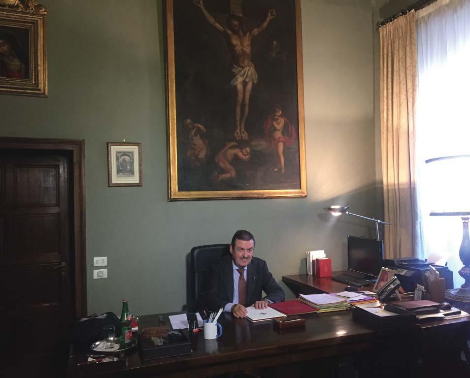 The new Governor General in his office at Palazzo della Rovere. about a year, is also a close former colleague from the diplomatic service. How will your collaboration work?