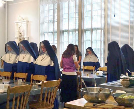 Several young ladies joined the Sisters for our annual