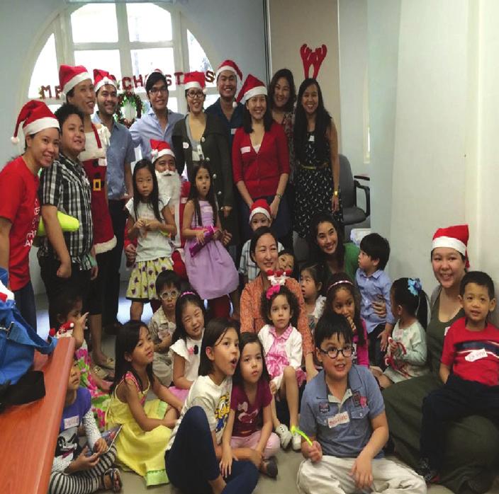 the main church to attend their Christmas party and last Magnifikids Sunday liturgy class