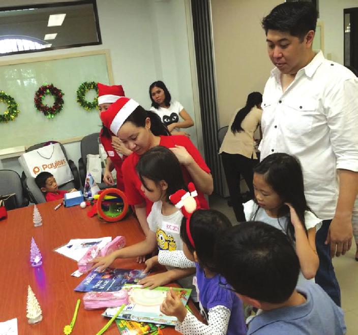 Our youngsters were taught a class on the Nativity, played parlor games, won prizes and ate