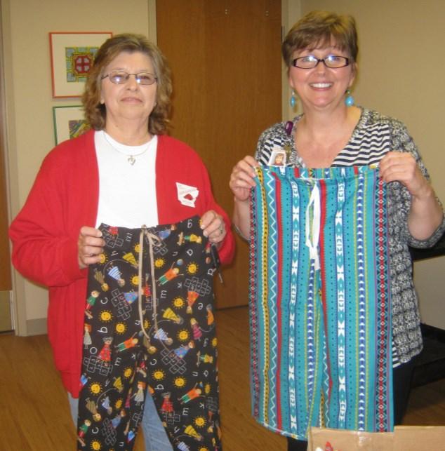 These pants along with many preemie caps and baby quilts were delivered to the hospital on March 23 by Jeanette Deaton.
