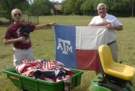 September ended with the Annual Flag Retirement and Family Picnic on Saturday, September 30 th. It was graciously hosted again by SK Lawrence Bierschenk at his home in Weatherford.