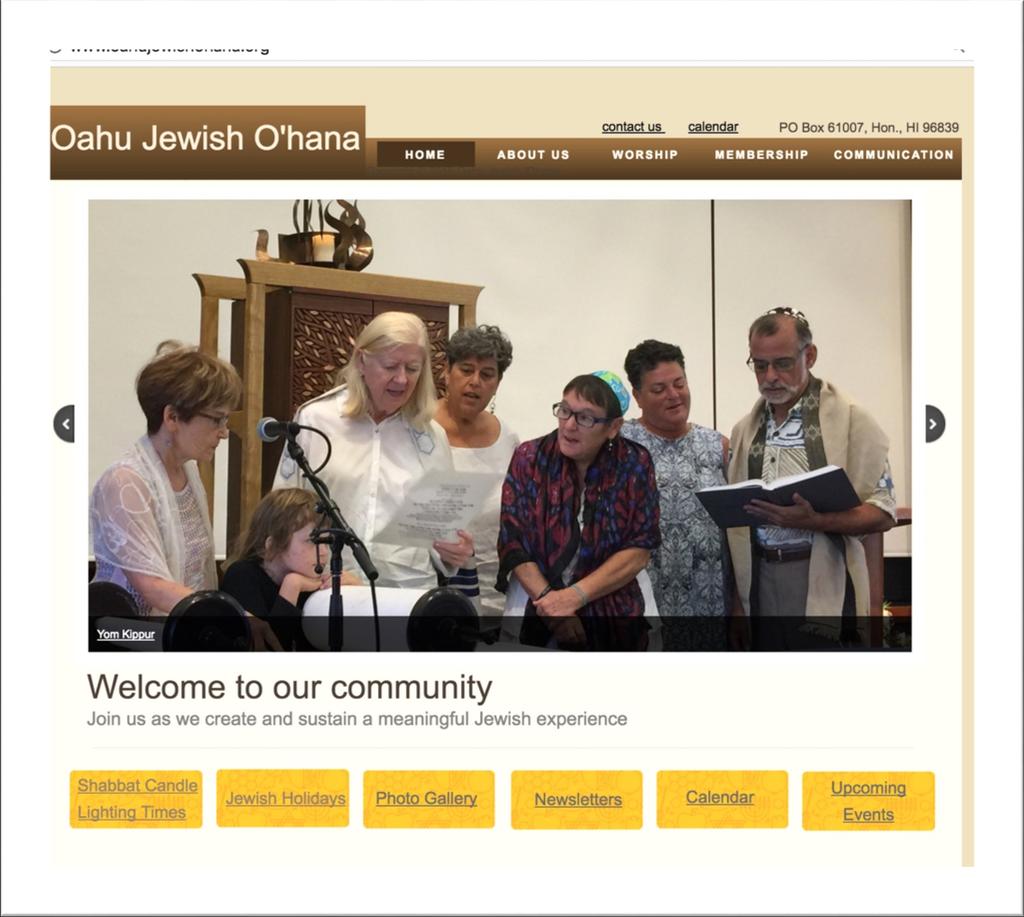 LEARN ABOUT OUR WEBSITE When is our next Shabbat gathering? Who are our Board of Directors? What is our mission statement? How many OJO events are planned for November and December?