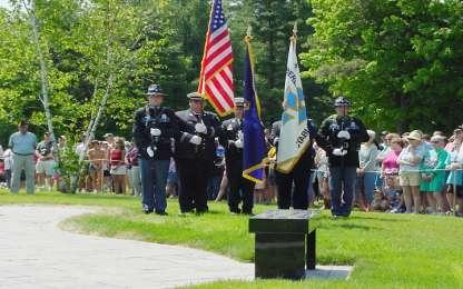 Cumberland Police Department and Cumberland Fire Department Color Guard Veterans at the