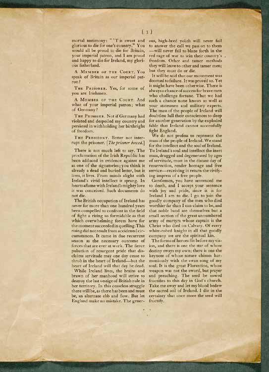 An undated American edition of MacDonagh s speech to the court-martial.