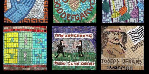 Outside the building we found a number of mosaics expressing liberal religious themes.