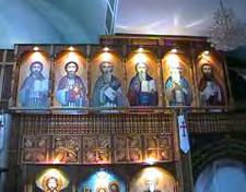 Icons of the 12 apostles These are placed in the top part of the iconostasis, 6 icons on each side of the icon of the last supper. The order of three of them is fixed.
