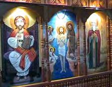 Questions about the icon of St John the Baptist on the Iconostasis This icon is on the left of the main altar door. The main features which it should have are: The Lord is fully immersed in the water.