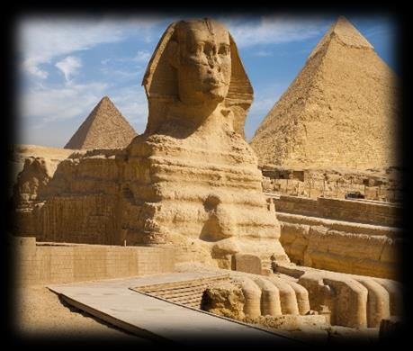 In the pyramids were a lot of false doors to trick grave robbers but they didn't work! Sphinx - The Sphinx was carved over 4,500 years ago.