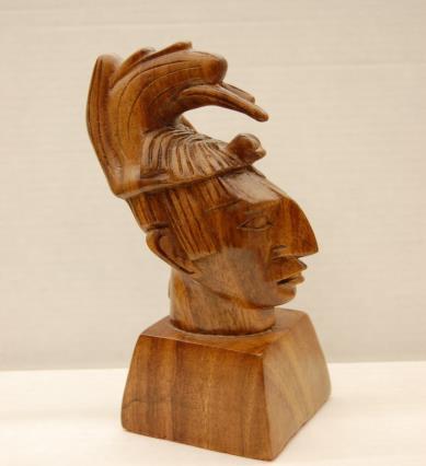 Wooden head with