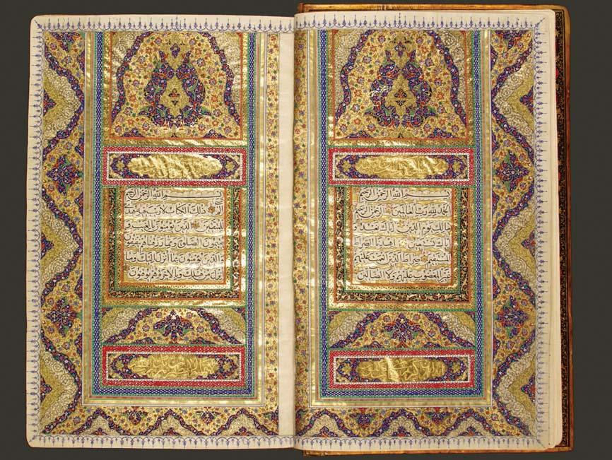 QUR AN Qajar Iran, 1300 AH / 1883 AD Arabic manuscript in Naskh script with Persian