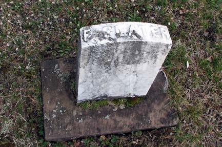 F. Slater Foot stone for Fanney