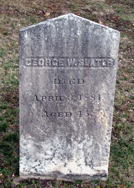 Slater April 3, 1881 Aged 45