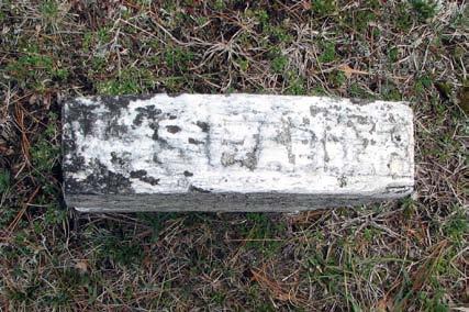 W. Slater Foot stone for William Slater above