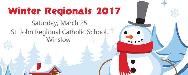 Office of Lifelong Faith Formation Winter Regionals for Catholic Teens on March 25 at Three Locations All Catholic teens are invited to the Winter Regionals, an opportunity to gather, build