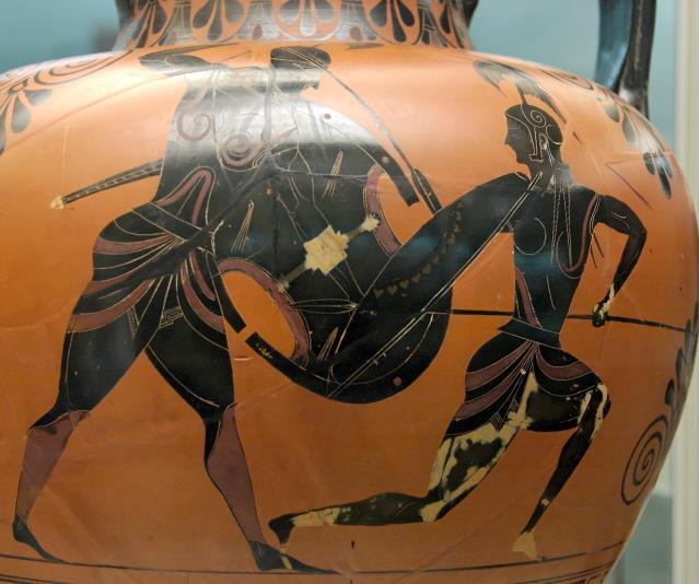 The ancient Greeks also painted, but very little of their work remains. The most enduring paintings were those found decorating ceramic pottery.
