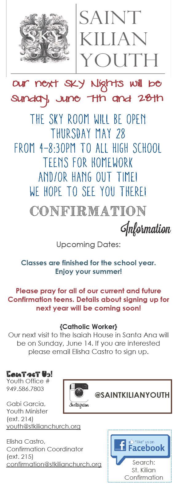 St. Kilian Catholic Church Page 9 Good luck on finals!!! Study hard and pray hard!!! St Anne s School is seeking candidates for open positions for the 2015-2016 school year: Teacher K-5 St.