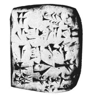 identifying the scribe was placed on the reverse of the tablet (right).