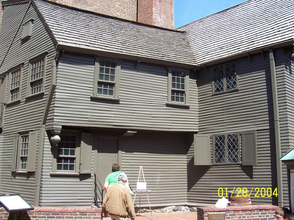 Paul Revere went home to Boston where he lived out his life in this house. He was married two times and had eight children by each wife. Only ten children lived.