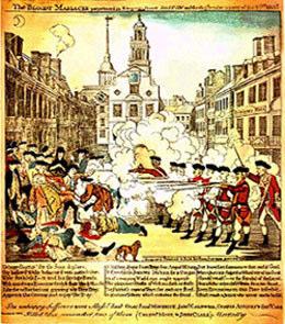 Samuel Adams convinced Paul Revere to make a picture of the Boston Massacre.