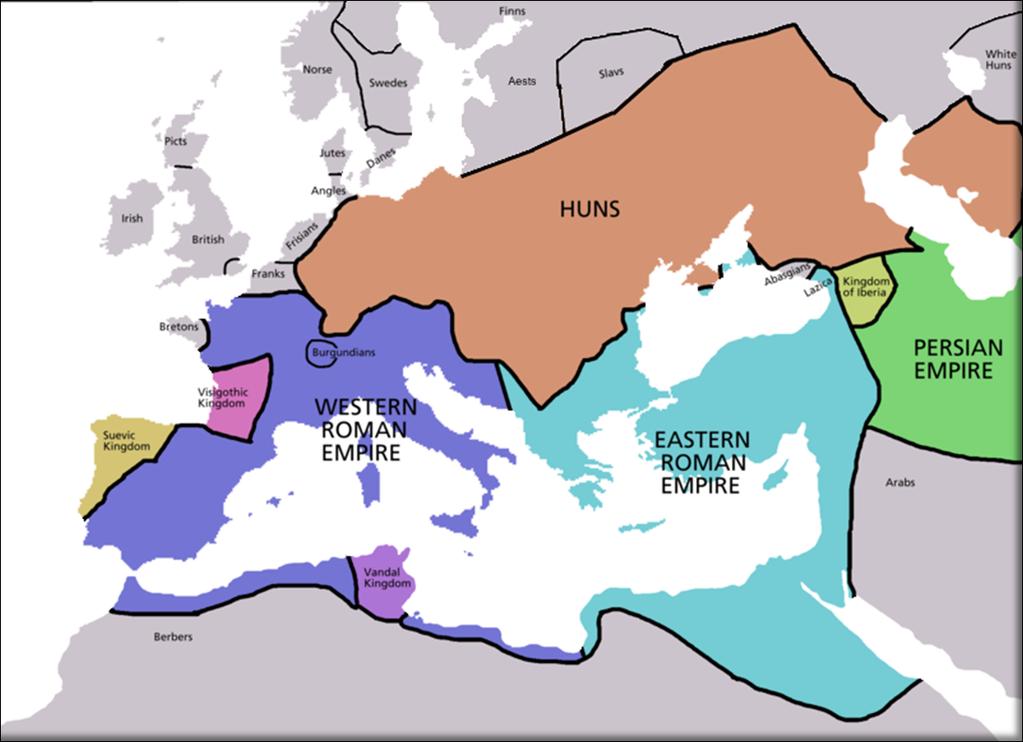 The Roman Empire 450 AD