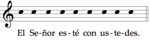 Liturgy of the Word Tonos para fin de las lecturas Prima lectura: Secunda lectura: Musica Evangelio The Deacon, or