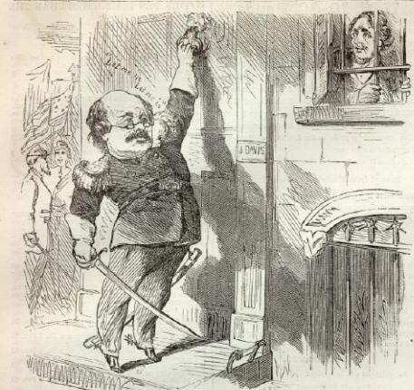 Editorial Cartoon of the Month Harper s, June 4, 1864 Jeff Davis: Is dat you, Butler? Is dat you? Is dat you knockin at my door?