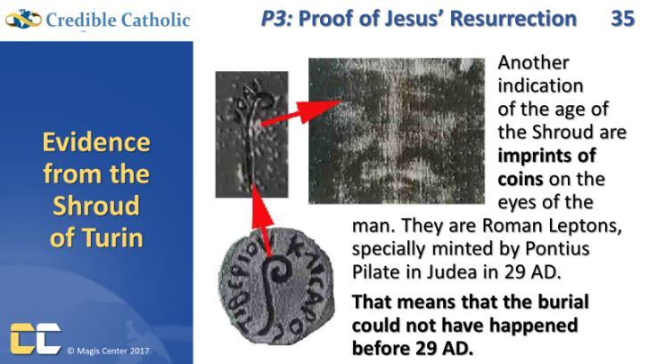Evidence from the Shroud of Turin 33.