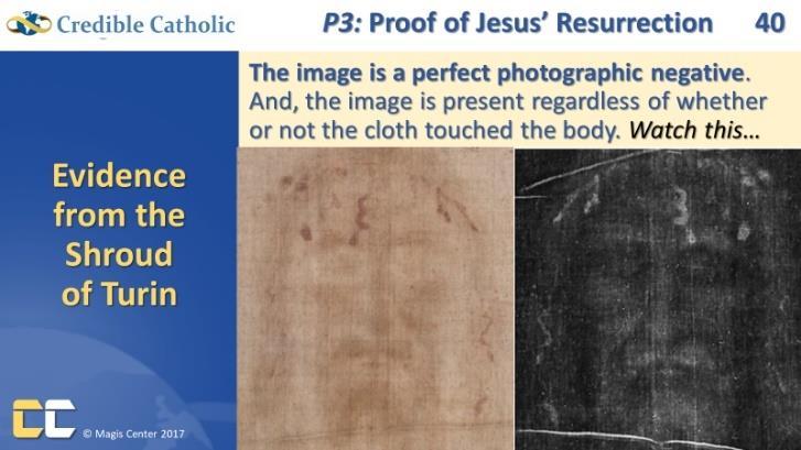 VIDEO #6: The Shroud is a Photographic Negative From the film, New Forensic Evidence Validates the Shroud of