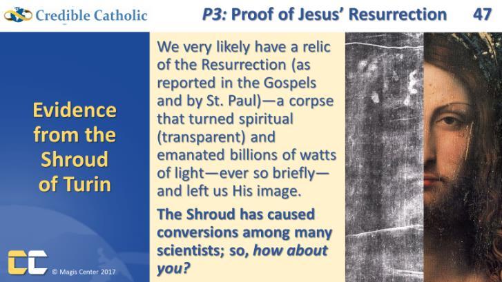 Evidence from the Shroud of Turin 48.