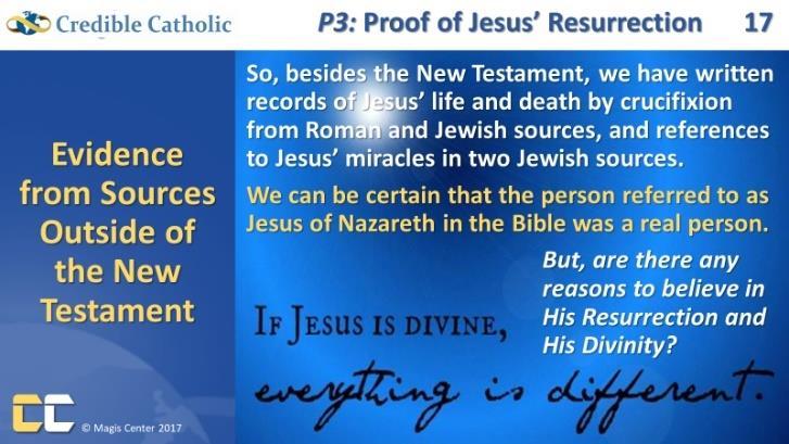 VIDEO #2: Non-Christian Evidence that Jesus Existed At the 1:40 mark, an interesting observation is made: If you re wondering why a Jewish