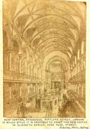 Central Synagogue in London, as the style in which it is proposed to erect the New Synagogue. Figure 1.