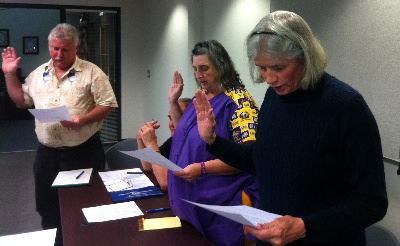 2012 CPAAA Board Members Sworn In L-R;