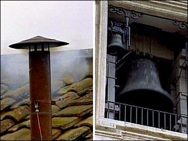 The colour of the smoke that comes from the chimney is what people watch for.