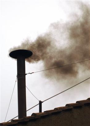 If the smoke from the chimney is white, a new Pope has been elected.
