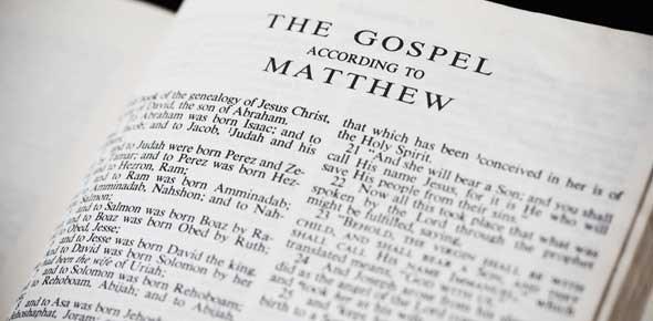 GOSPEL (Matthew 10:26 30) Priest: The Lord be with you. Response: And with your spirit. Priest: A reading from the holy Gospel according to Matthew.