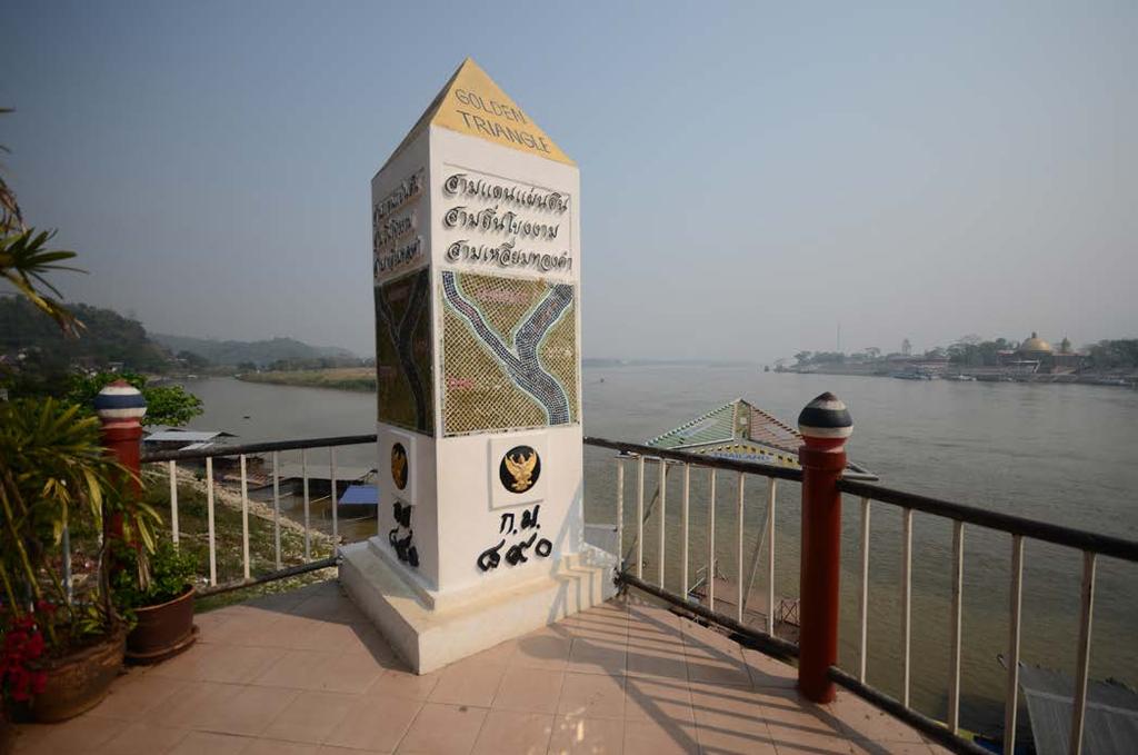 TRAVEL Recreation The Golden Triangle The joint of three countries, namely Thailand, Laos and Myanmar. It has Mekong River separates Thai and Lao apart, while Ruak River separates Thai and Myanmar.