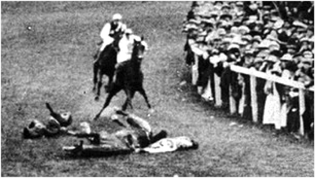 1750 1914 SOURCE C: a still from the newsreel film showing the horse, rider and Emily Davison on the ground; Emily has her arm raised QUESTION Using all the sources and your own knowledge, how far