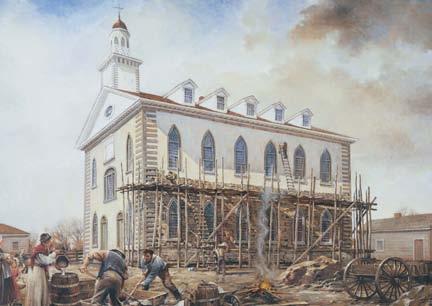 The first temple of the latter days was dedicated at Kirtland, Ohio, in March 1836. Soon after arriving in the Salt Lake Valley, Brigham Young proclaimed, Here will be the temple.