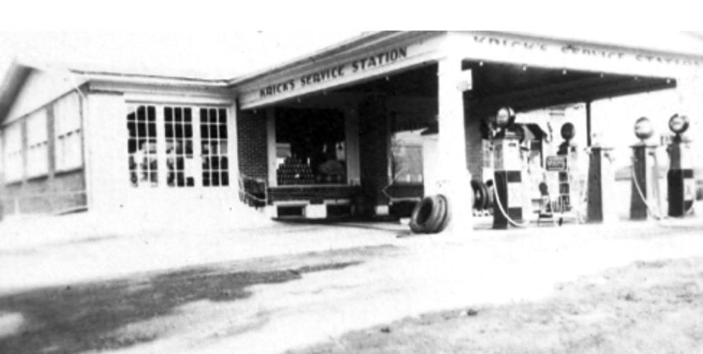 We thank Jim for allowing us to publish these photos here for our members to enjoy! Right: Krick s Service Station.